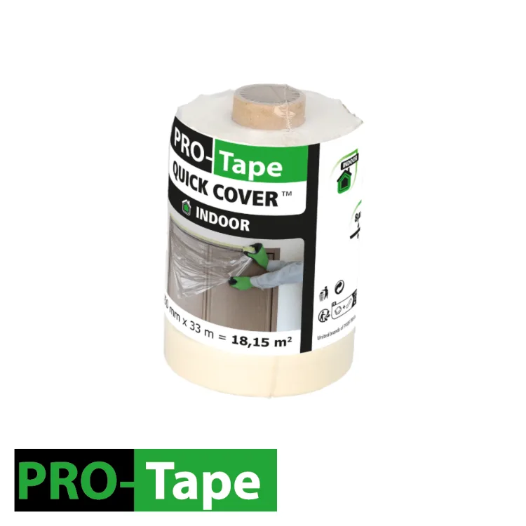 PRO-TAPE Film de masquage - QUICK COVER, indoor - 550 mm x 33 m (EX ST 6413060)