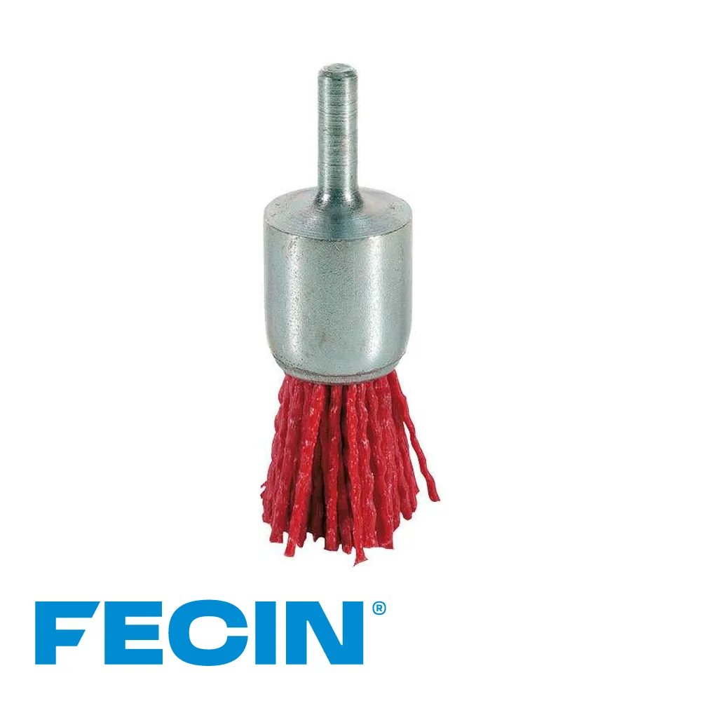 Brosse pinceau - type FBR, tige 6 mm, nylon, blister - Ø 22 mm - FECIN