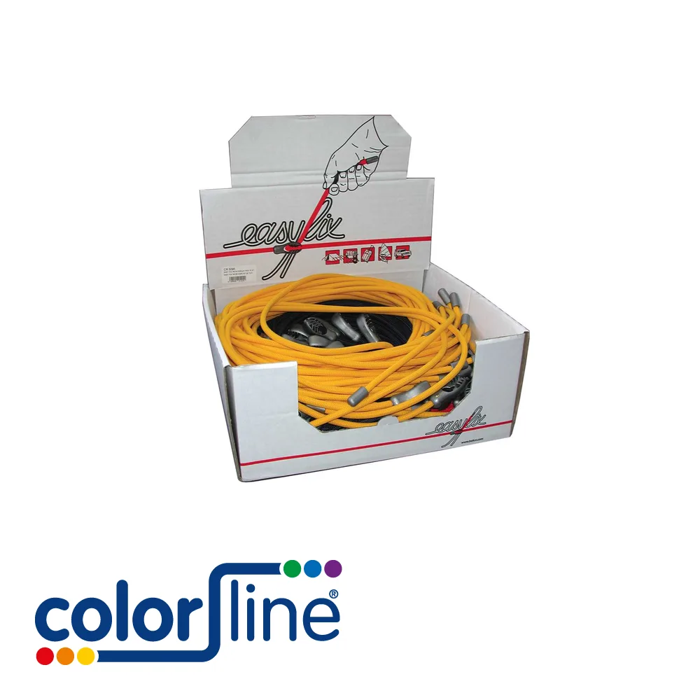 Elastique - EASY FIX, autocoinceur, display 75 pc. - 1 m - COLOR LINE
