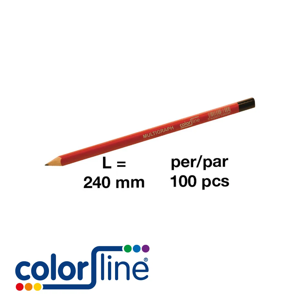 Crayon multigraph - PRO 616, prix par 100 pc. - 240 mm - COLOR LINE