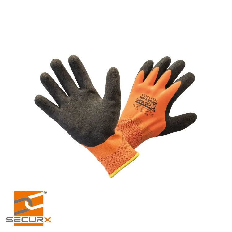 SECURX Gants de sécurité - SUPER HYDRO THERM GRIP, 2242X, X2X prix par paire - taille 10
