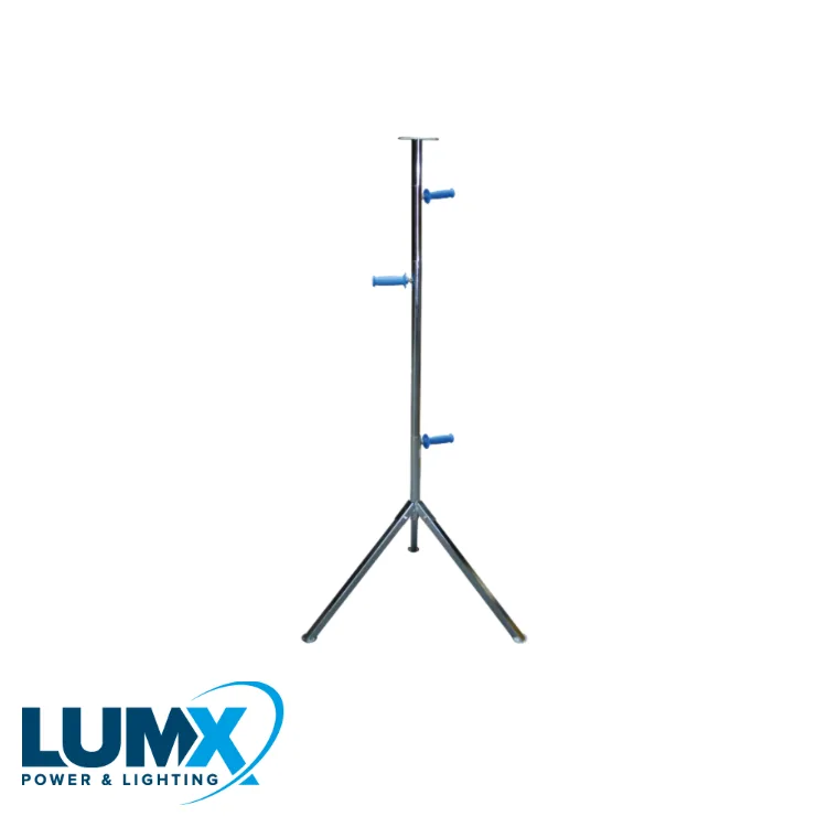 Trépied - pour lampe de chantier - 1,18 -> 3,75 m - LUMX