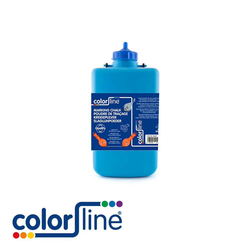 Poudre de traçage - bleu, qualité professionnelle - 4000 gr - COLOR LINE