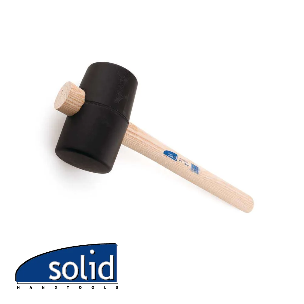 Maillet - caoutchouc, soft, noir, nr. 4 - 1150 gr - SOLID