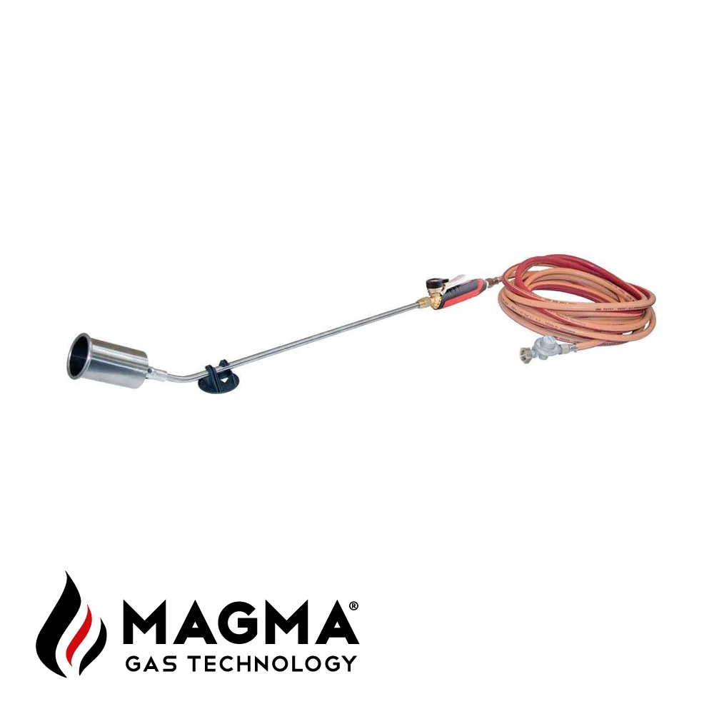 MAGMA Lance roofing - SUPER TURBO SETS INOX, soft-grip, tuyau 10m, détendeur, Ø 60 mm - 900 mm