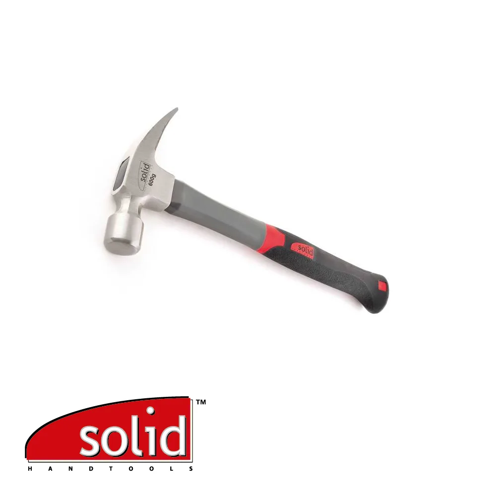 Marteau de coffreur - droit, manche fibre - 600 gr - SOLID