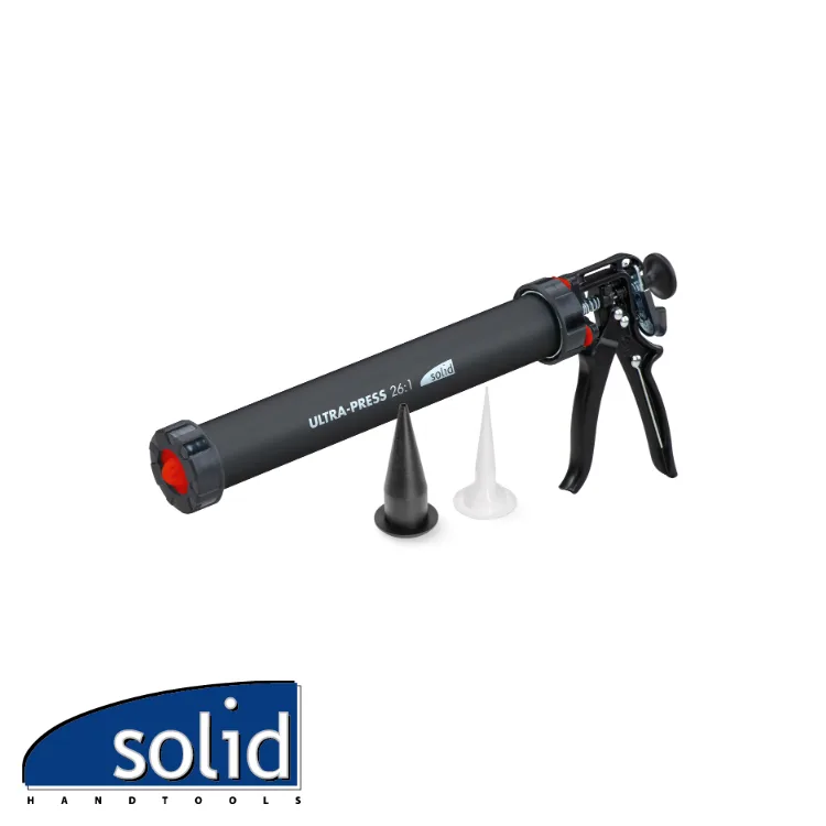 Pistolet à silicone - ULTRA-PRESS, 360°, 26:1 - 600 ml - SOLID (EX CX 850402)