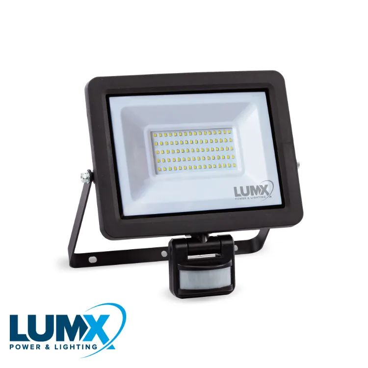 LUMX Projecteur murale LED - WSS-50, avec détecteur, 50 W, IP 65 (EX LM 31750S)