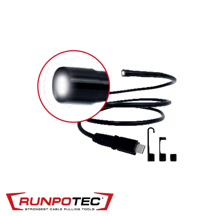RUNPOTEC Tête de caméra flexible - pour RUNPOCAM RC3, caméra latérale, IP 67 - Ø 5,5 mm x 1,0 m