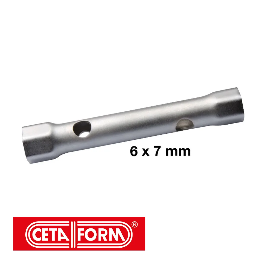 Clé à tube - 31CrV3, 145 mm, débouchée, vrac - 16 x 17 mm - CETAFORM