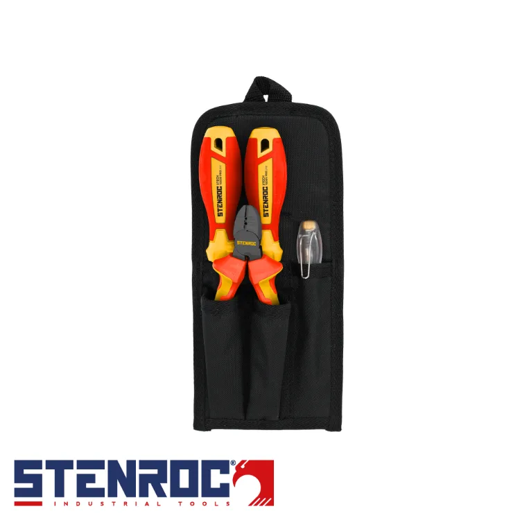 Set de pinces et tournevis - DUOTECH, 3TECH 1000V, 4 pièces, housse - STENROC