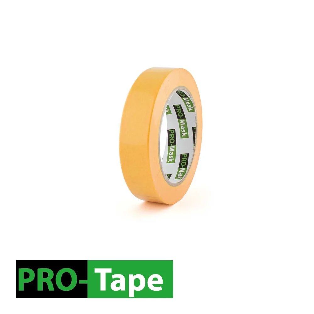 Tape de masquage - PRO-MASK GOLD PLUS, jaune - 25 mm x 50 m - PRO-TAPE
