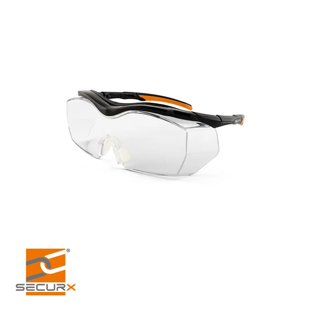 Surlunettes de sécurité - TARGA CLEAR, PC+, AS, AF, UV - SECURX