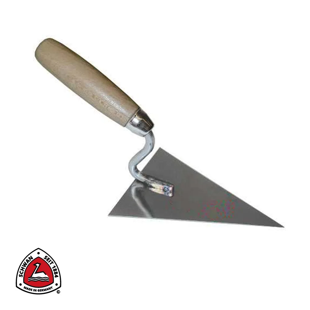 Truelle à polir - inox, triangulaire, pointue - 140 x 105 x 1,0 mm - SCHWAN