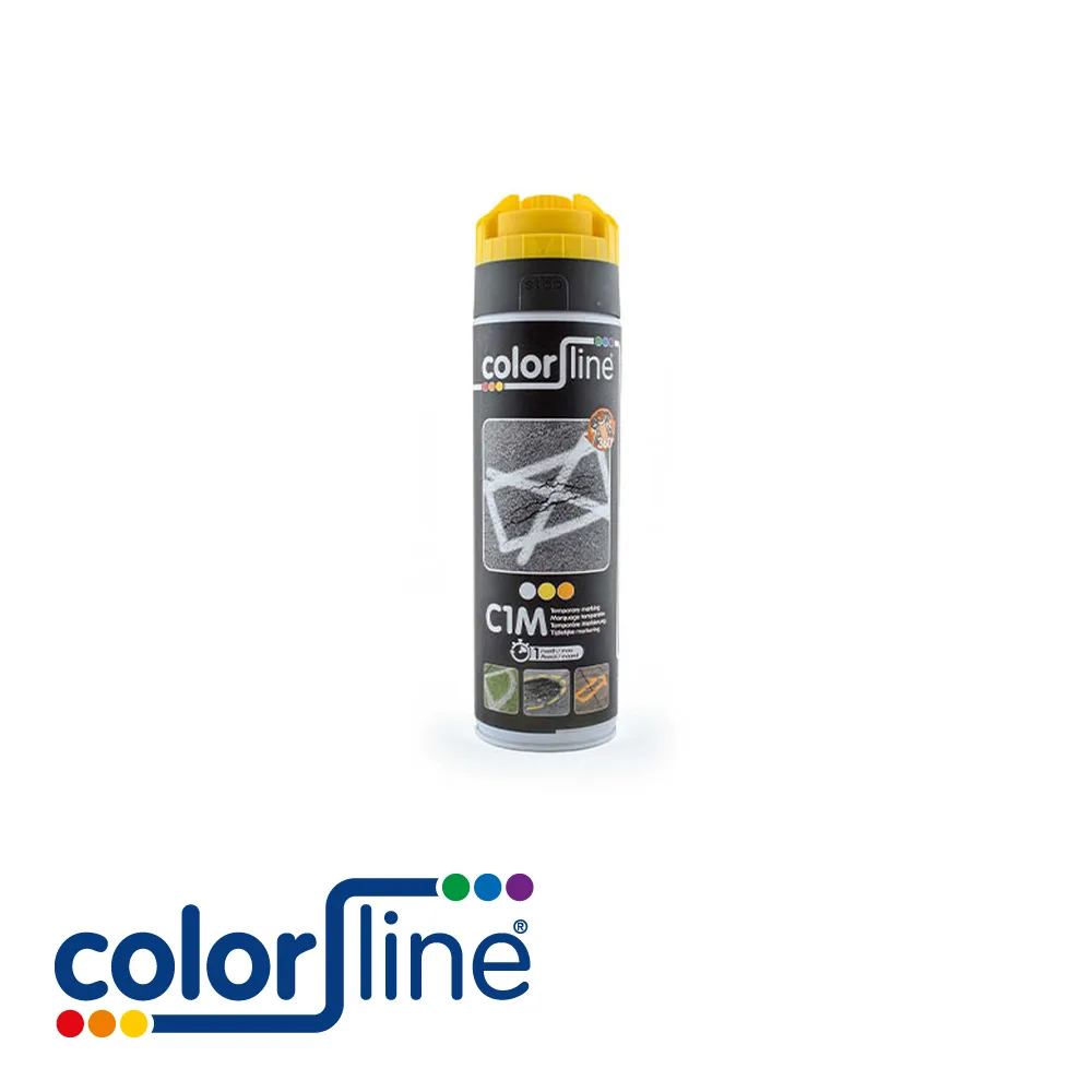 COLOR LINE Peinture de marquage - CHALK MARKER C1M, marquage temporaire, jaune - 500 ml