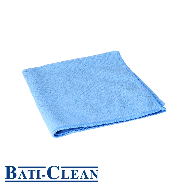 Chiffons en microfibre - bleu, prix par 10 pc. - 400 x 400 mm - BATI-CLEAN