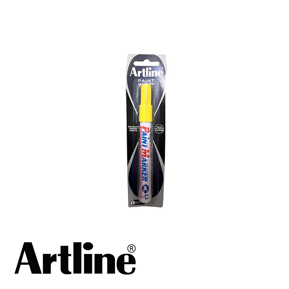 Paint marker - 400 XF, jaune, pointe ronde, blister - 2,3 mm - ARTLINE