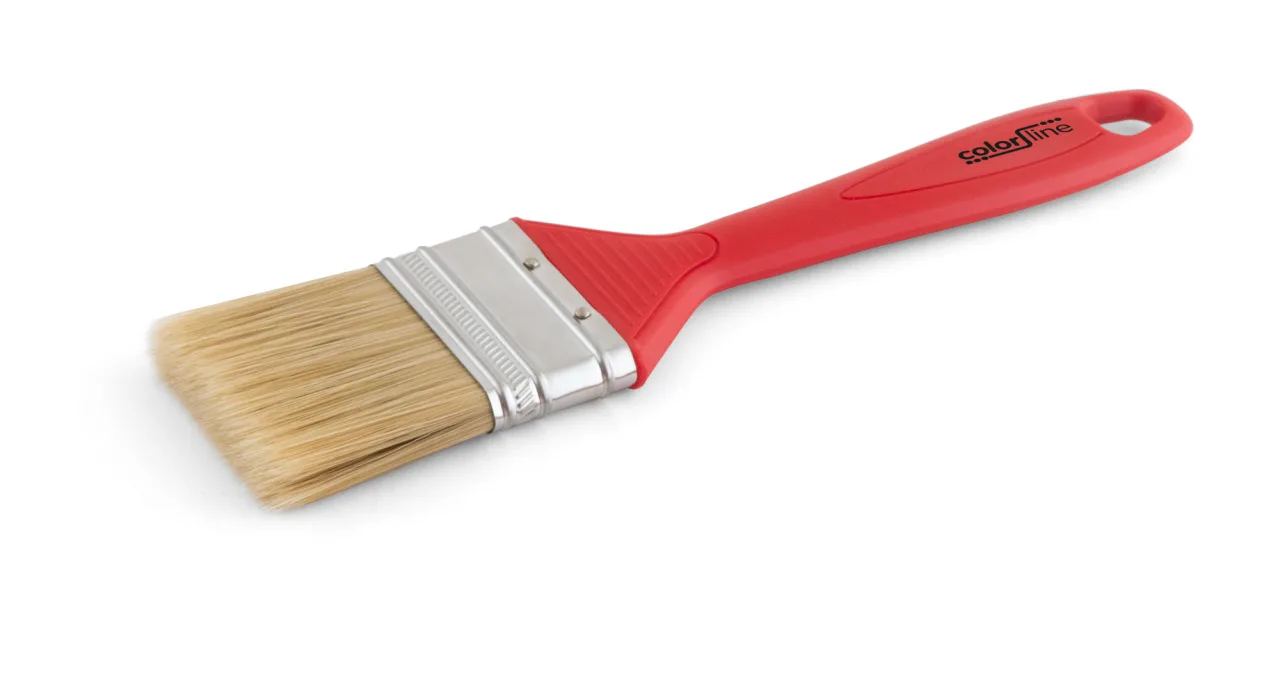 COLOR LINE Brosse de peintre - STD, plate, poignée PP rouge, fibres mixtes - 50 mm - ALL