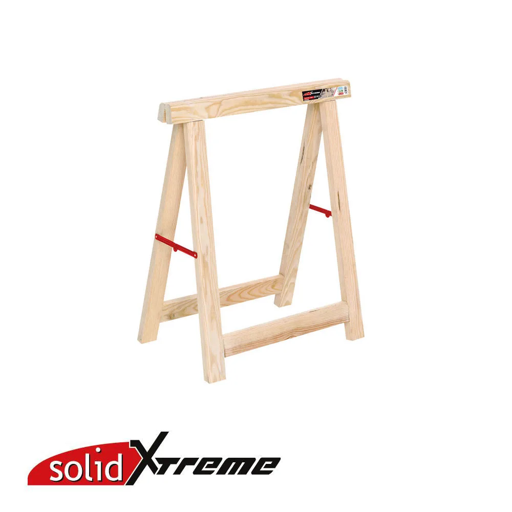 SOLID Tréteau - SUPER PRO - bois, modèle lourd, hauteur 80 cm, largeur 73,5 cm (EX AS CAB014.99)