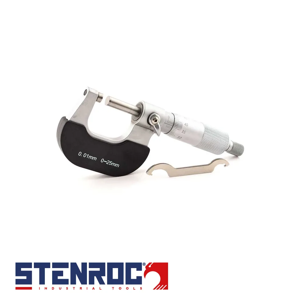 Micromètre - acier, DIN 863 - 0-25mm - STENROC