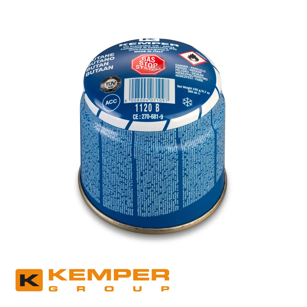 Cartouche de gaz - STOP-GAS, butane - 190 gr - KEMPER (EX KF 1120S)
