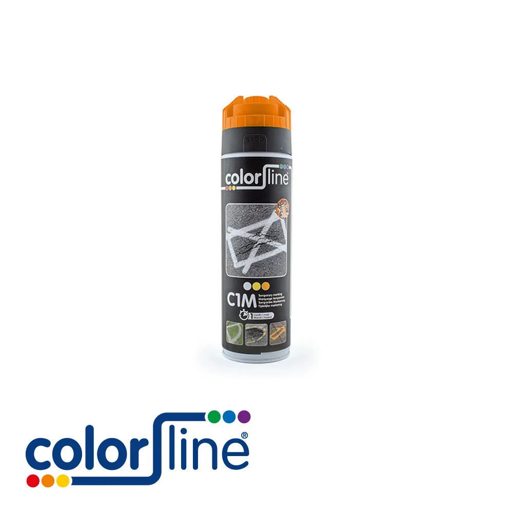 COLOR LINE Peinture de marquage - CHALK MARKER C1M, marquage temporaire, orange - 500 ml