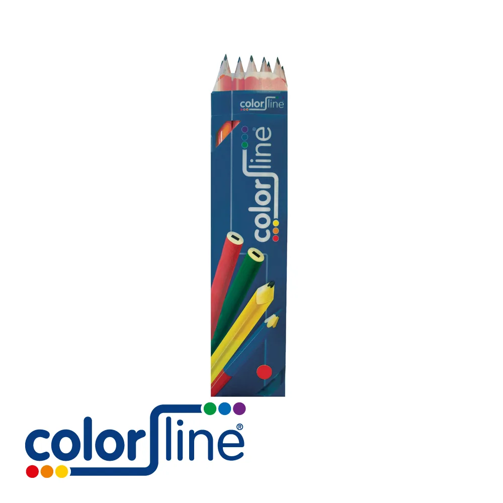 COLOR LINE Crayon de menuisier - PRO 101, laqué rouge, prix par 10 pc. - 300 mm