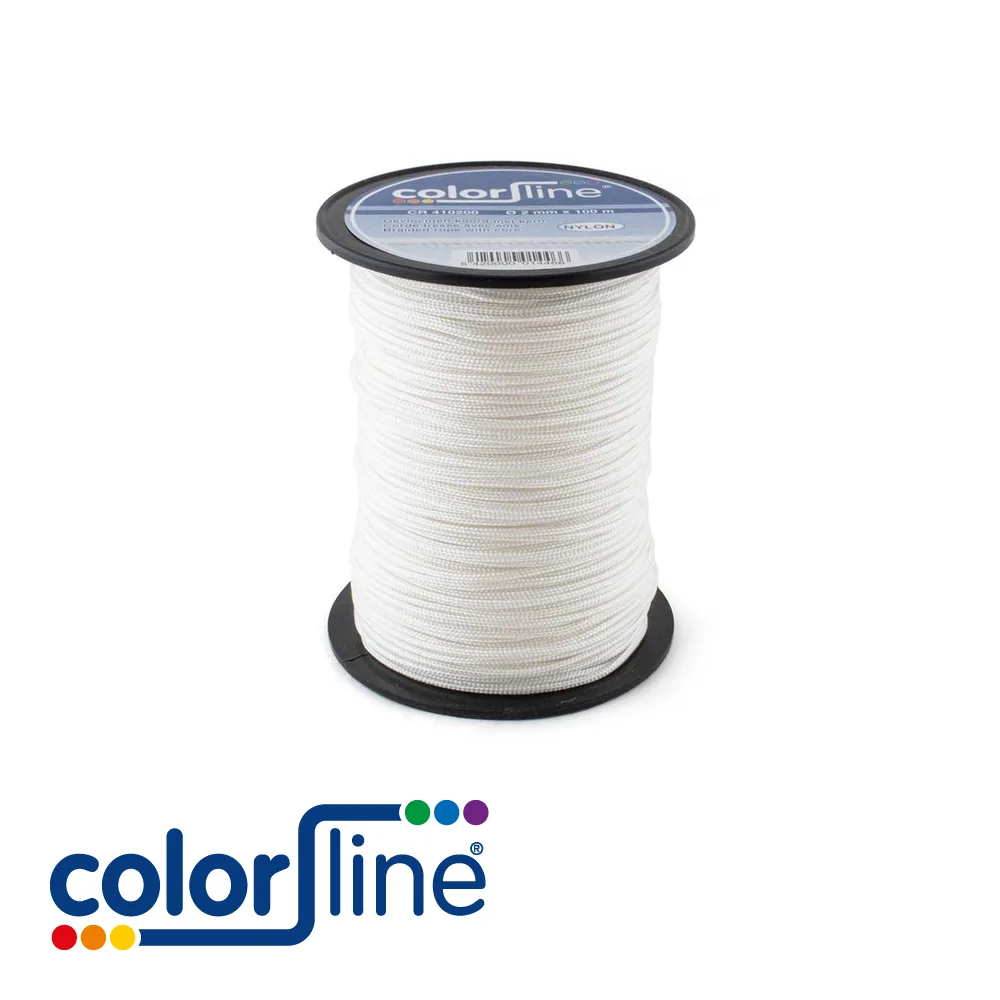 Corde - tressée, âme en nylon - 8 mm x 100 m - COLOR LINE
