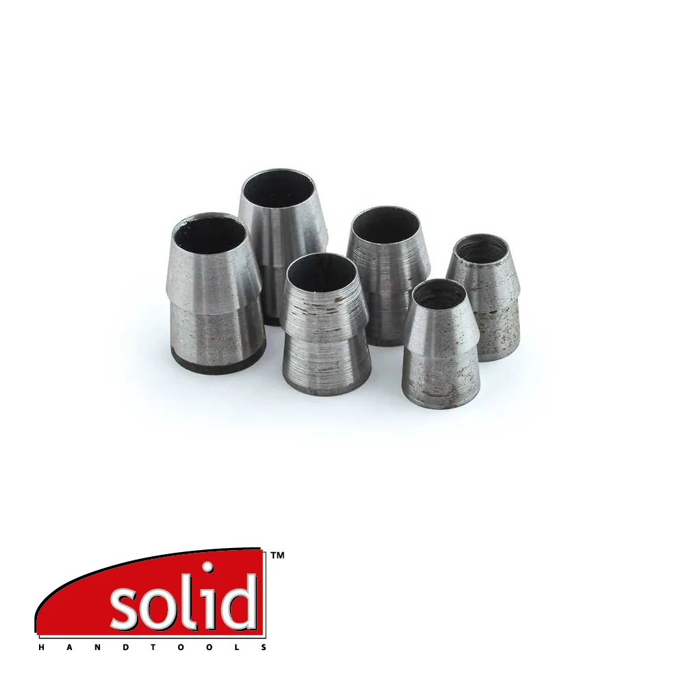 SOLID Cales - forme trompette, pour montage des manches - set de 6 - Ø 14-16-18 mm