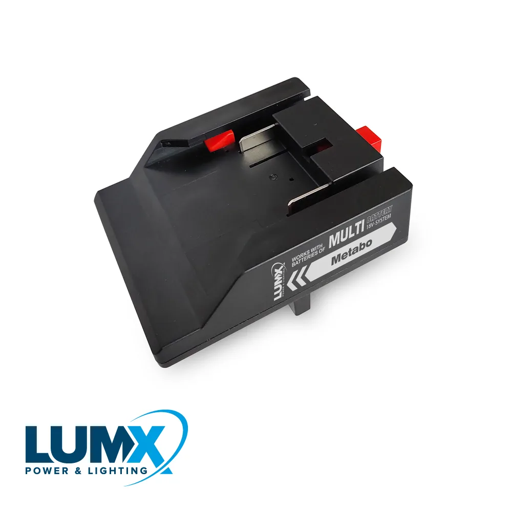 Adaptateur - METABO batterie - pour série-M, GALAXY MULTI-BATTERY HYBRID - LUMX