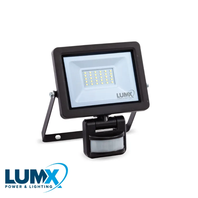 LUMX Projecteur murale LED- WSS-20, avec détecteur, 20 W, IP 65 (EX LM 31720S)