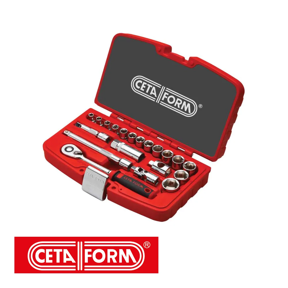 Set de clés à douille - 3/8'', 20 pièces - 6-22 mm - CETAFORM