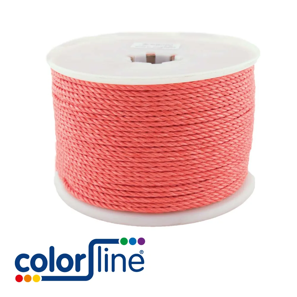 Cordage - polyethylène, 3 torons - 14 mm x 100 m - COLOR LINE