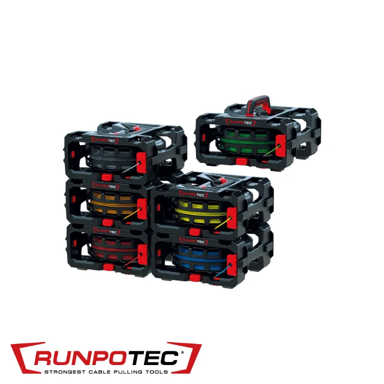 Set de dérouleurs de câble - CB 260, empilable, prix par 6 pc. - RUNPOTEC