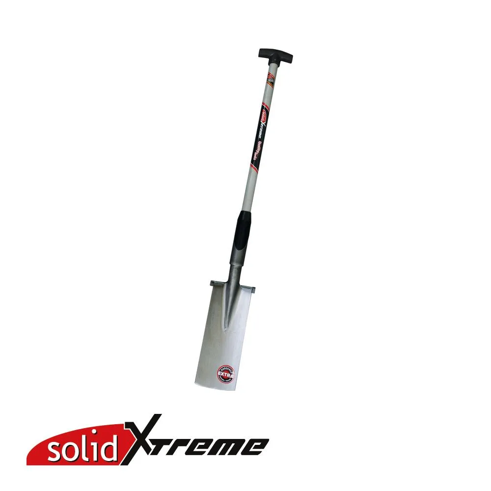 SOLID XTREME Louchet d'arrachage - pose pied soudé, 360 mm, manche-T fibre - 900 mm