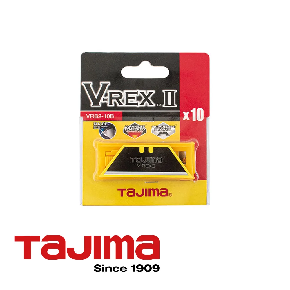 TAJIMA Lames trapèze - V-REX, distributeur sécurisé, prix par 10 pc. - 60 mm x 0,65 mm