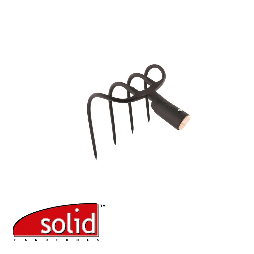 Croc à fumie - à douille, 4 dents, sans manche - 210 x 210 mm - SOLID