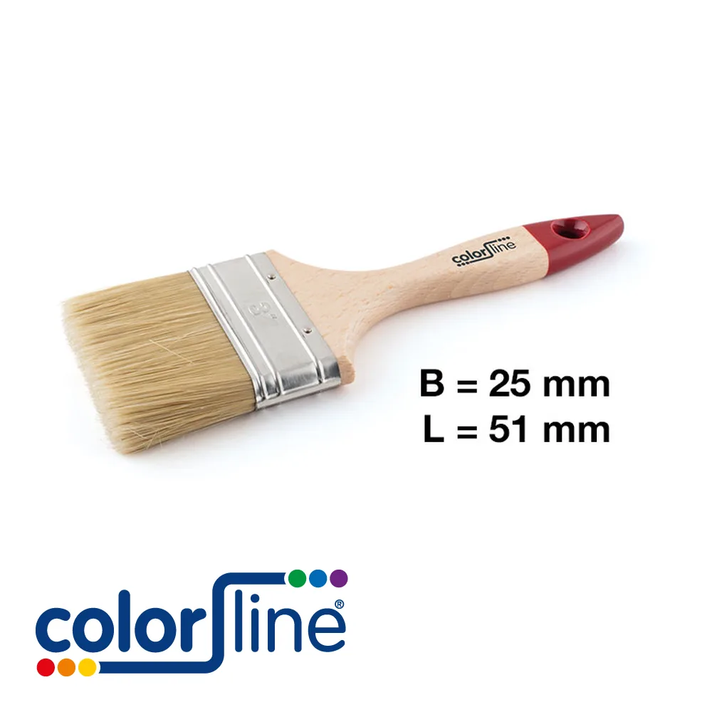 COLOR LINE Brosse de peintre - PRO, plate, EU, fibres mixtes - 25 mm - ALL (EX BF S6030)