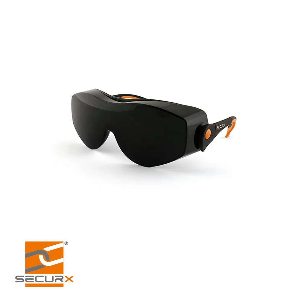 Surlunettes de soudage - FALCON, DIN 5, PC+, WE, AS, AF, UV - SECURX