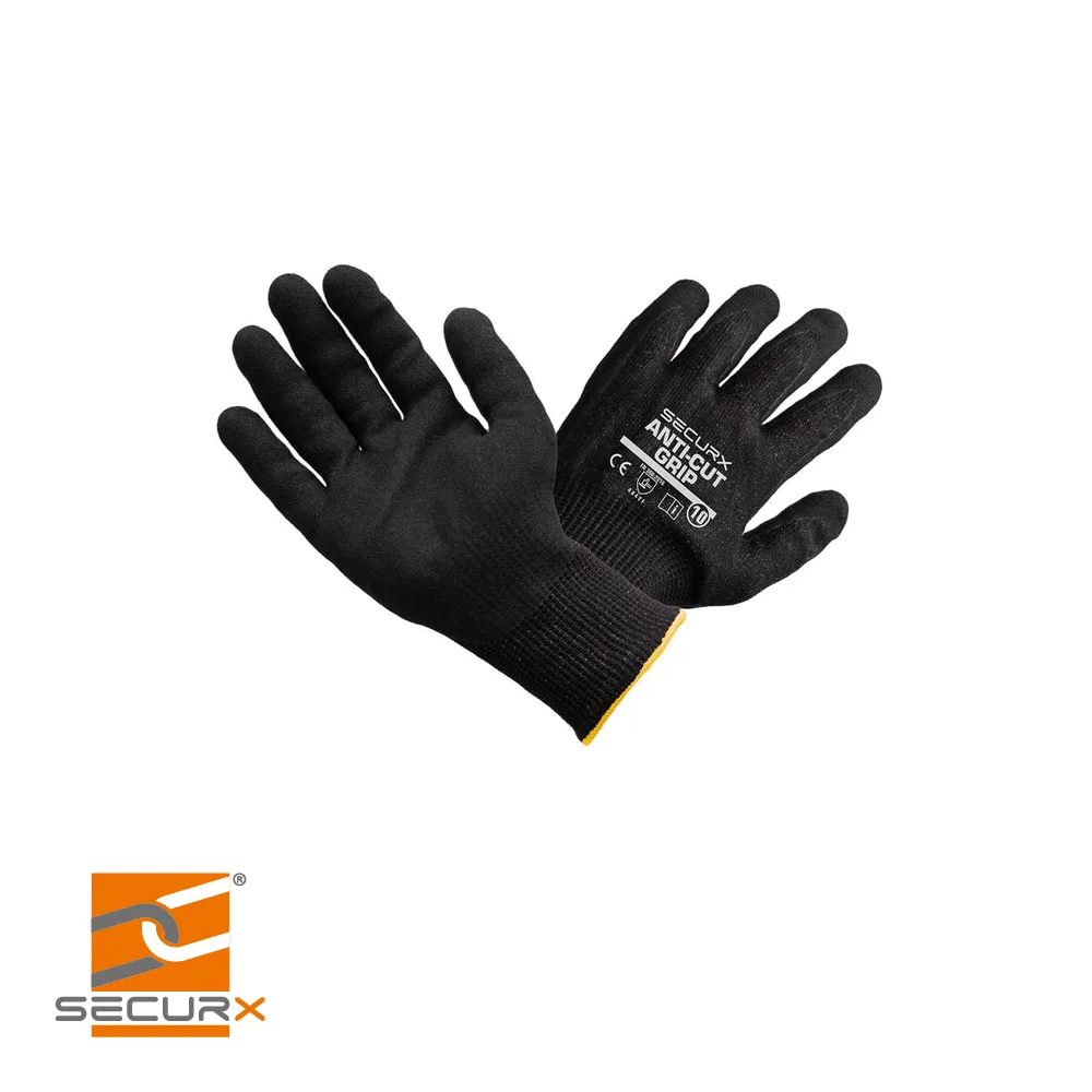 Gants de sécurité - ANTI-CUT GRIP, 4X42F, prix par paire - taille 9 - SECURX