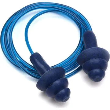 BOUCHONS D'OREILLES REUTILISABLE AVEC CORDE, METAL DETECTABLE