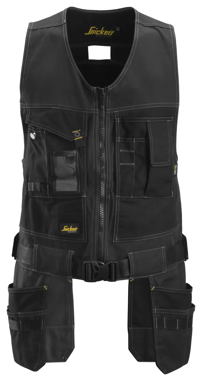Gilet porte-outils en tissu stretch avec poches holster