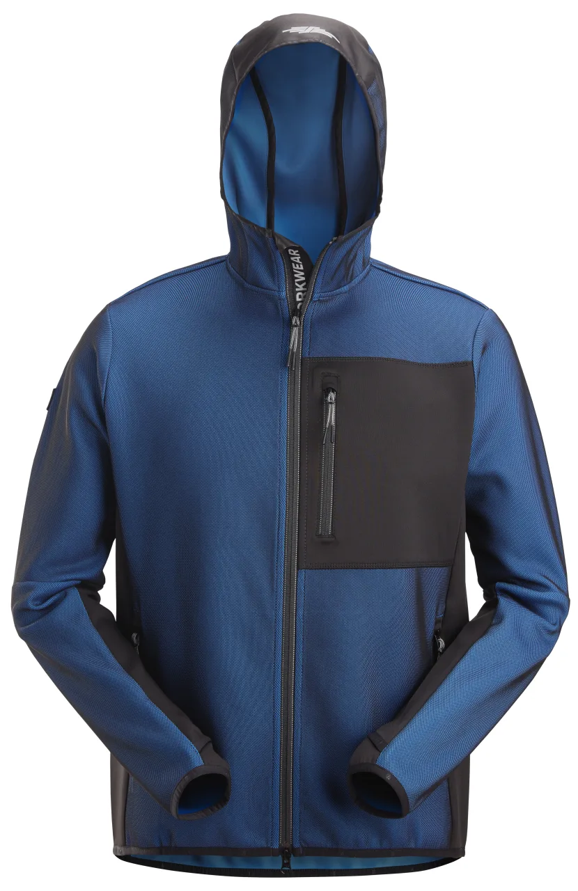 Veste à capuche intermédiaire avec fermeture à glissière intégrale