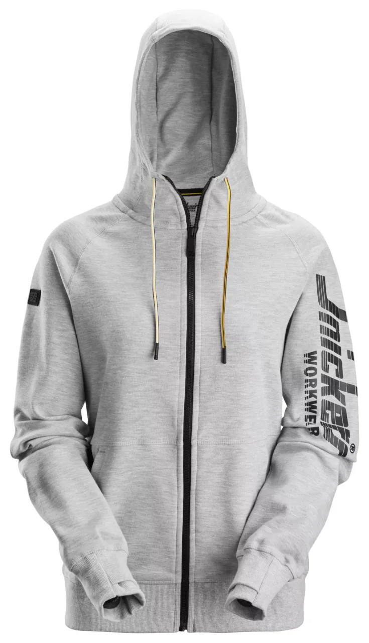 Sweat-shirt à capuche pour femme avec logo et fermeture éclair intégrale