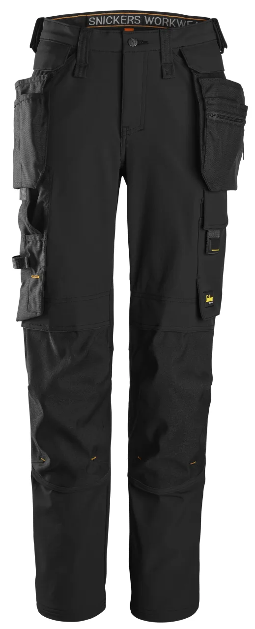 Pantalon en tissu entièrement extensible pour femme avec poches holster détachables