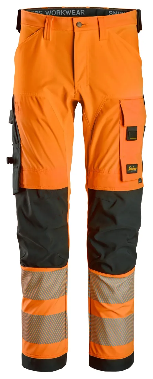 Pantalon en tissu extensible 4 directions, haute visibilité, Classe 2