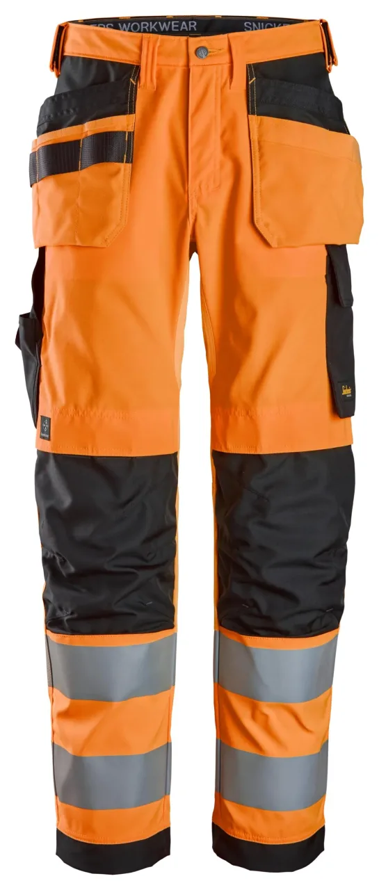 Pantalon avec poches holster, haute visibilité, Classe 2