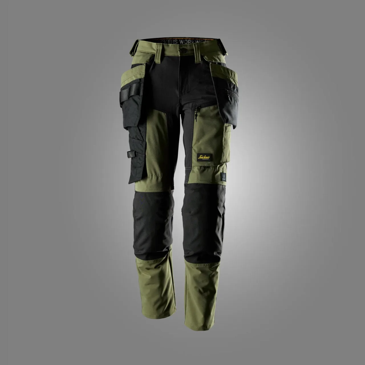Pantalon pour femme en tissu extensible avec poches holster détachables