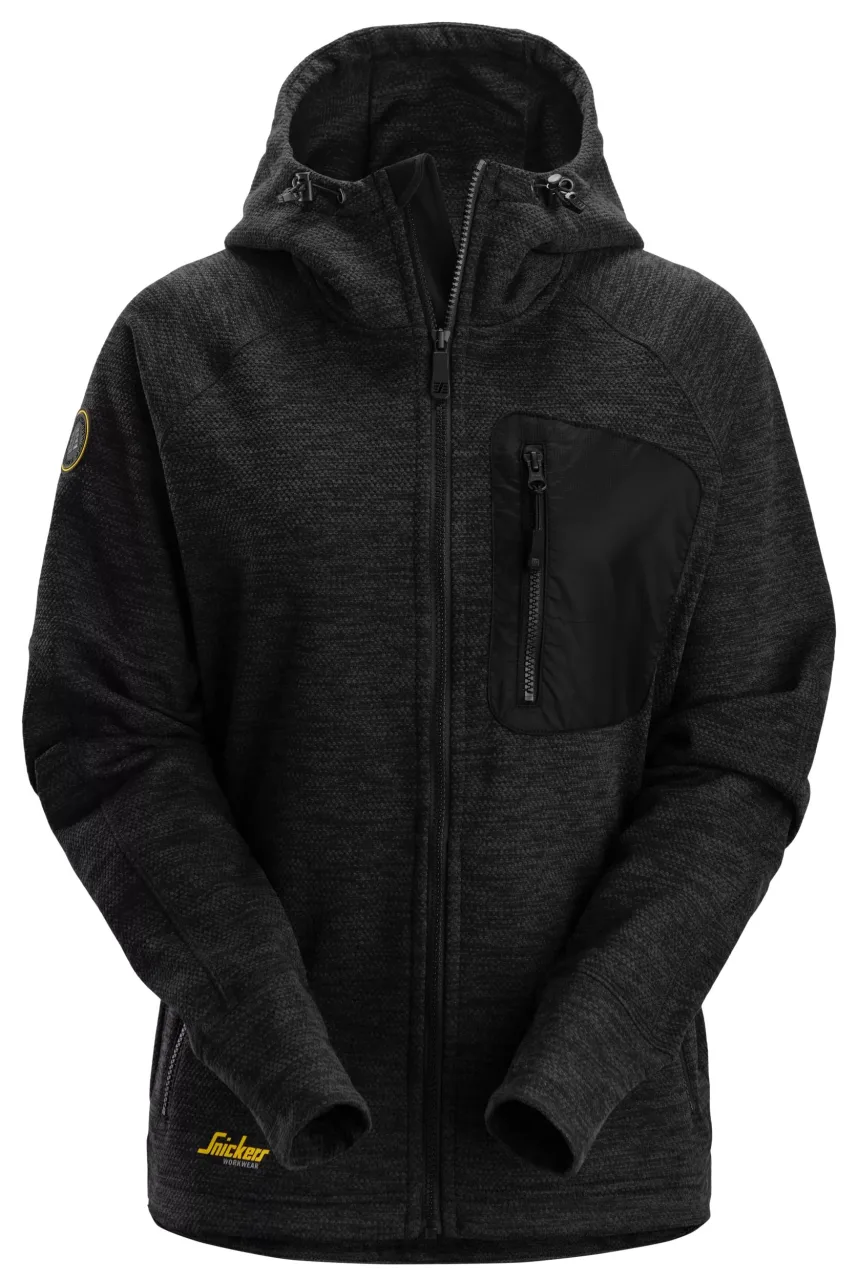 Sweat-shirt à capuche pour femme, entièrement zippé
