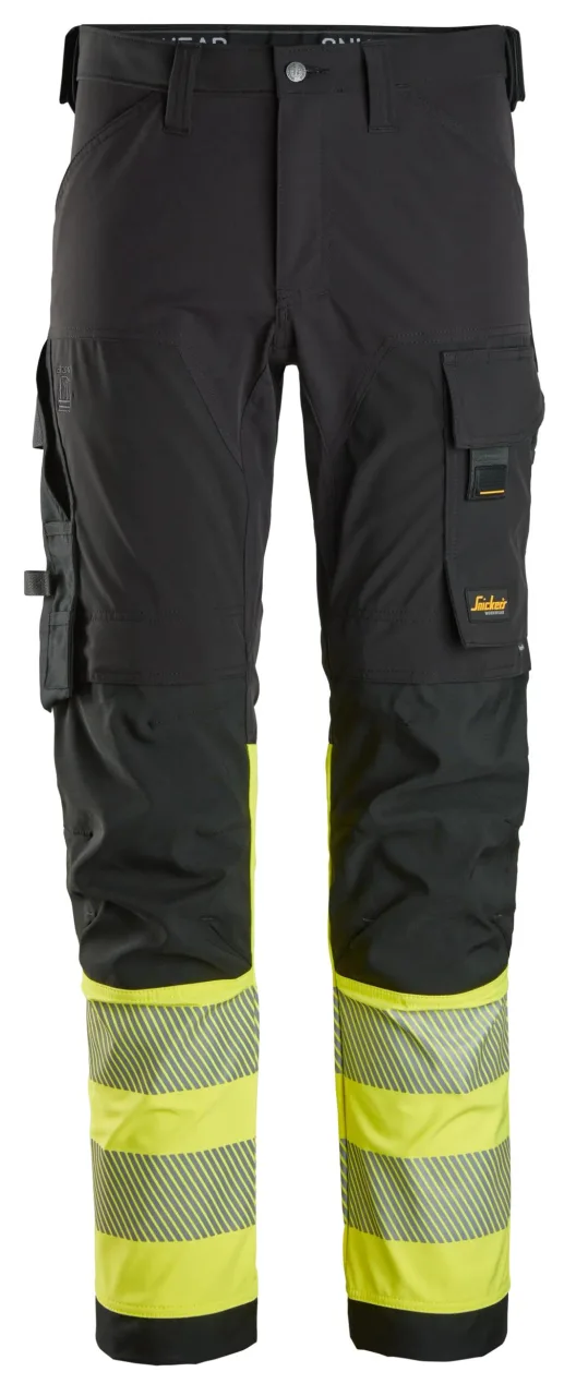 Pantalon en tissu extensible 4 directions, haute visibilité, Classe 1